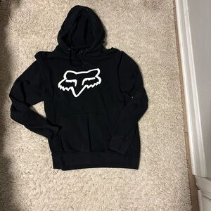 Fox Black and White Men's Hoodie